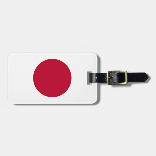 Étiquette À Bagage Drapeau du Japon Easy ID Personal (Devant horizontal)