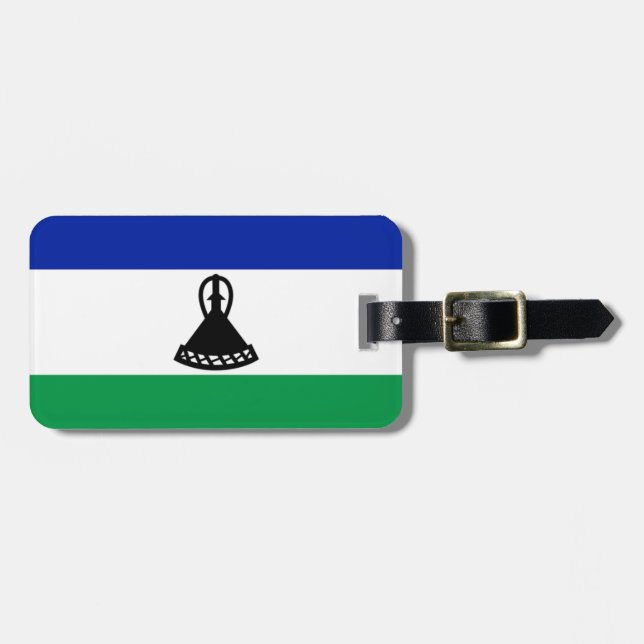 Étiquette À Bagage Drapeau du Lesotho Easy ID Personal (Devant horizontal)