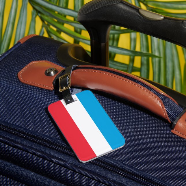 Étiquette À Bagage Drapeau du Luxembourg (Insitu Rectoal 1)