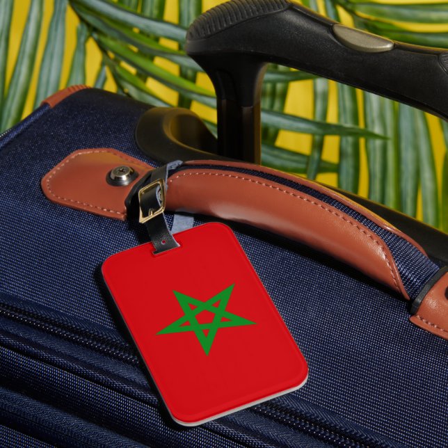 Étiquette À Bagage Drapeau du Maroc (Insitu Rectoal 1)