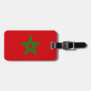Étiquette À Bagage Drapeau du Maroc