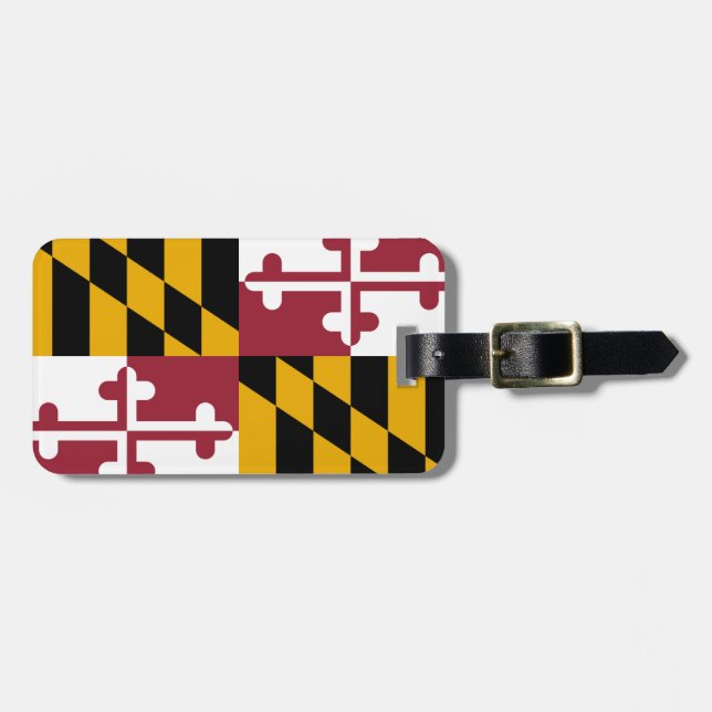 Étiquette À Bagage Drapeau du Maryland (Devant horizontal)
