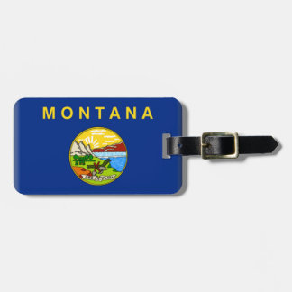 Étiquette À Bagage Drapeau du Montana