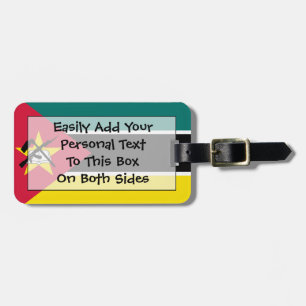 Étiquette À Bagage Drapeau du Mozambique Easy ID Personal