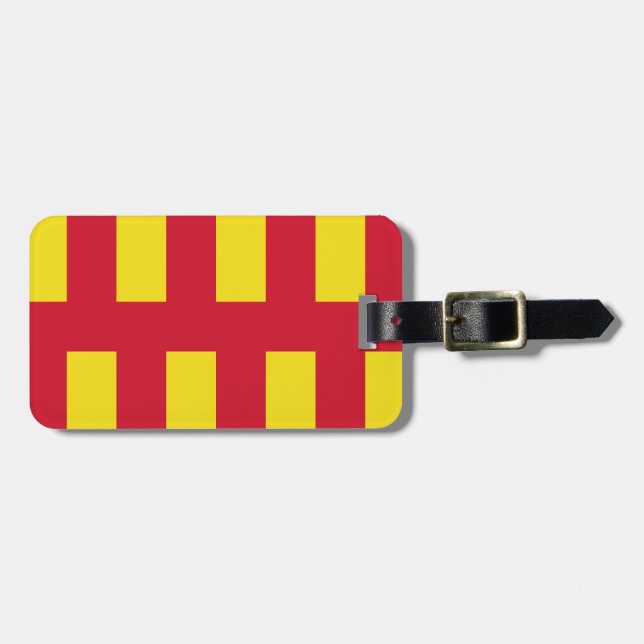 Étiquette À Bagage Drapeau du Northumberland (Devant horizontal)