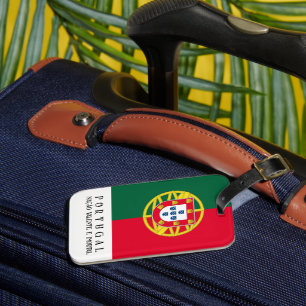 Étiquette À Bagage Drapeau du Portugal pour jour férié au Portugal