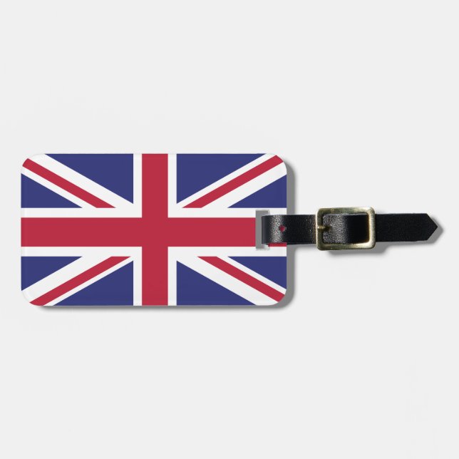 Étiquette À Bagage Drapeau du Royaume-Uni patriotique (Devant horizontal)