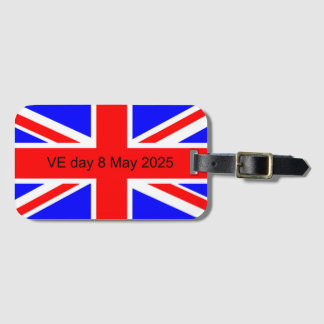 Étiquette À Bagage Drapeau du Royaume-Uni VE jour 2025