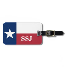 Drapeau du Texas rouge blanc bleu Monogramme