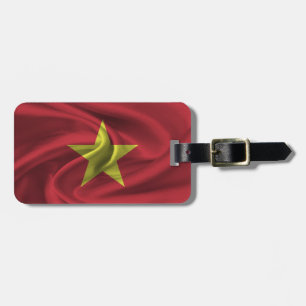 Étiquette À Bagage Drapeau Du Vietnam