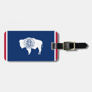 Étiquette À Bagage Drapeau du Wyoming