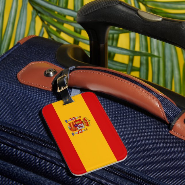 Étiquette À Bagage Drapeau Espagne (Insitu Rectoal 1)
