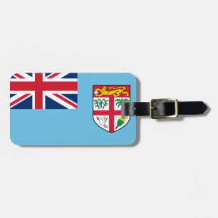 Étiquette À Bagage Drapeau Fidji