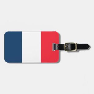 Étiquette À Bagage Drapeau français