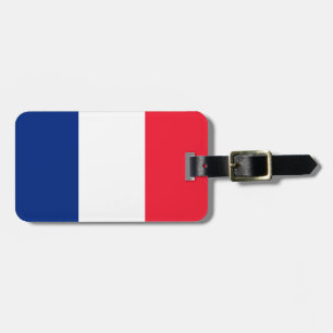 Étiquette À Bagage Drapeau français