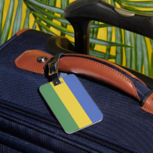 Étiquette À Bagage Drapeau Gabon