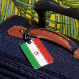 Étiquette À Bagage Drapeau iranien