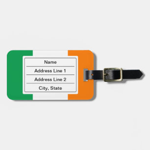 Étiquette À Bagage Drapeau irlandais Bagage Tag
