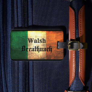 Étiquette À Bagage Drapeau irlandais Walsh