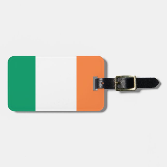 Étiquette À Bagage Drapeau Irlande Easy ID Personal (Devant horizontal)