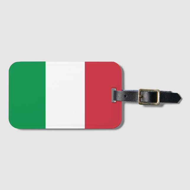 Étiquette À Bagage Drapeau Italie (Devant Horizontal)