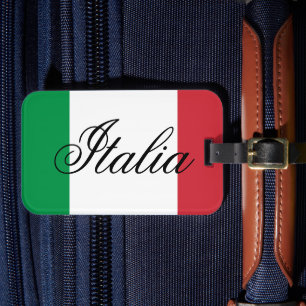 Étiquette À Bagage Drapeau Italie Fierté italienne Europe Pays