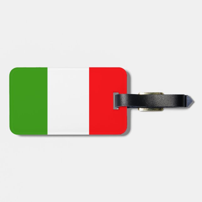 Étiquette À Bagage Drapeau italien (Dos horizontal)