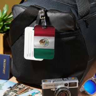 Étiquette À Bagage Drapeau mexicain