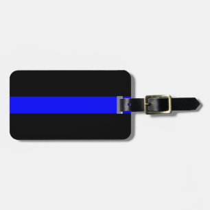 Étiquette À Bagage Drapeau mince de mémorial de policiers de Blue