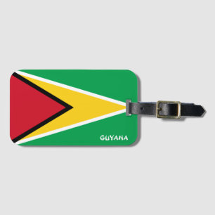 Étiquette À Bagage Drapeau national de Guyana Patriotique