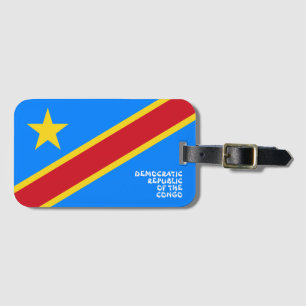Étiquette À Bagage Drapeau national de la République démocratique du 