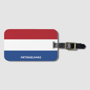 Étiquette À Bagage Drapeau national de Pays-Bas patriotique