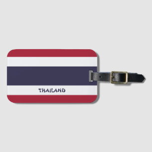 Étiquette À Bagage Drapeau national de Thaïlande Patriotique