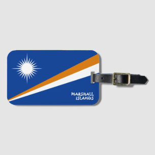 Étiquette À Bagage Drapeau national des Îles Marshall Patriotique