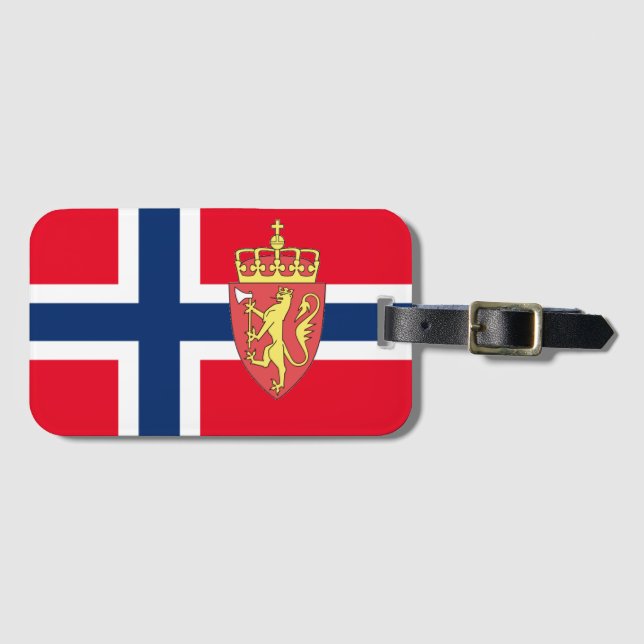 Étiquette À Bagage Drapeau norvégien (Devant Horizontal)