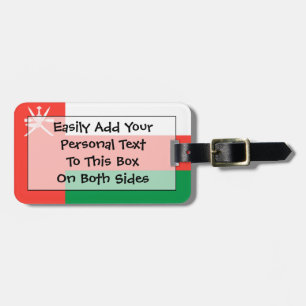 Étiquette À Bagage Drapeau Oman Easy ID Personal