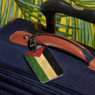Étiquette À Bagage Drapeau palestinien Vintage
