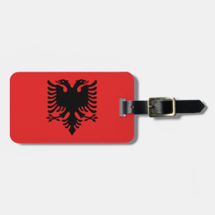 Étiquette À Bagage Drapeau patriotique albanais