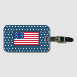 Étiquette À Bagage Drapeau Patriotique Américain Bagage Balise Cadeau