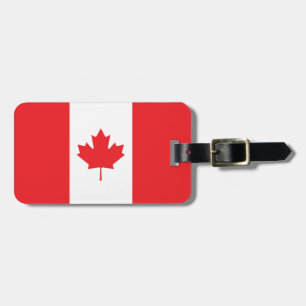 Étiquette À Bagage Drapeau simple du Canada