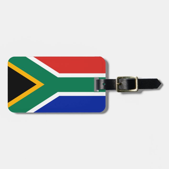 Étiquette À Bagage drapeau sud-africain (Devant horizontal)