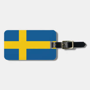 Étiquette À Bagage Drapeau Suède
