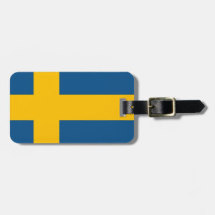 Étiquette À Bagage Drapeau suédois