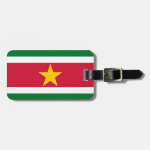Étiquette À Bagage Drapeau Suriname Easy ID Personal