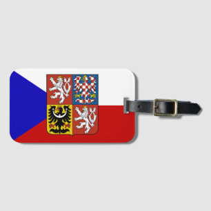 Étiquette À Bagage Drapeau tchèque