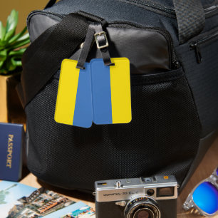Étiquette À Bagage Drapeau ukrainien Slava Ukraini С л а в а р У к  d