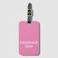 Dressage Queen rose rétro Script équestre