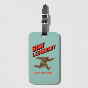 Étiquette À Bagage Drôle de motivation de course de Bigfoot