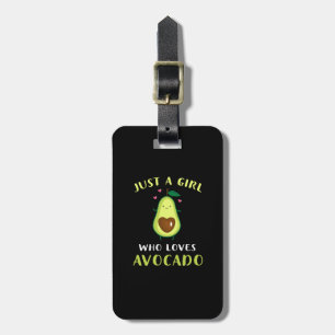 Étiquette À Bagage Drôle Juste Une Fille Qui Aime L'Avocado