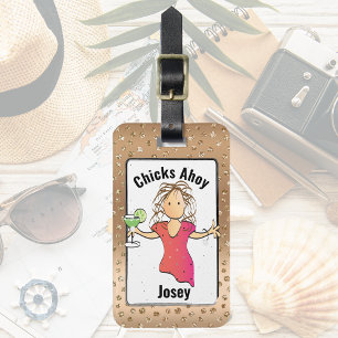 Étiquette À Bagage Drôle mignon Glamour pour ses enfants Ahoy Adresse